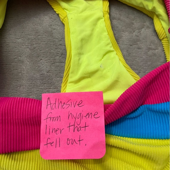 New! Beach Riot Heidi Retro Bright Color Block Ribbed Bikini Bottom 24868 - Picture 6 of 8